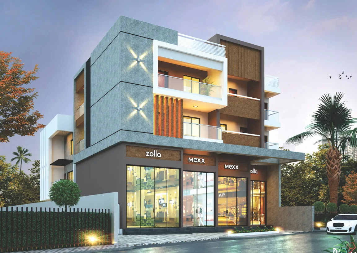 Commercial & 3BHK Luxurious Duplex Apartment